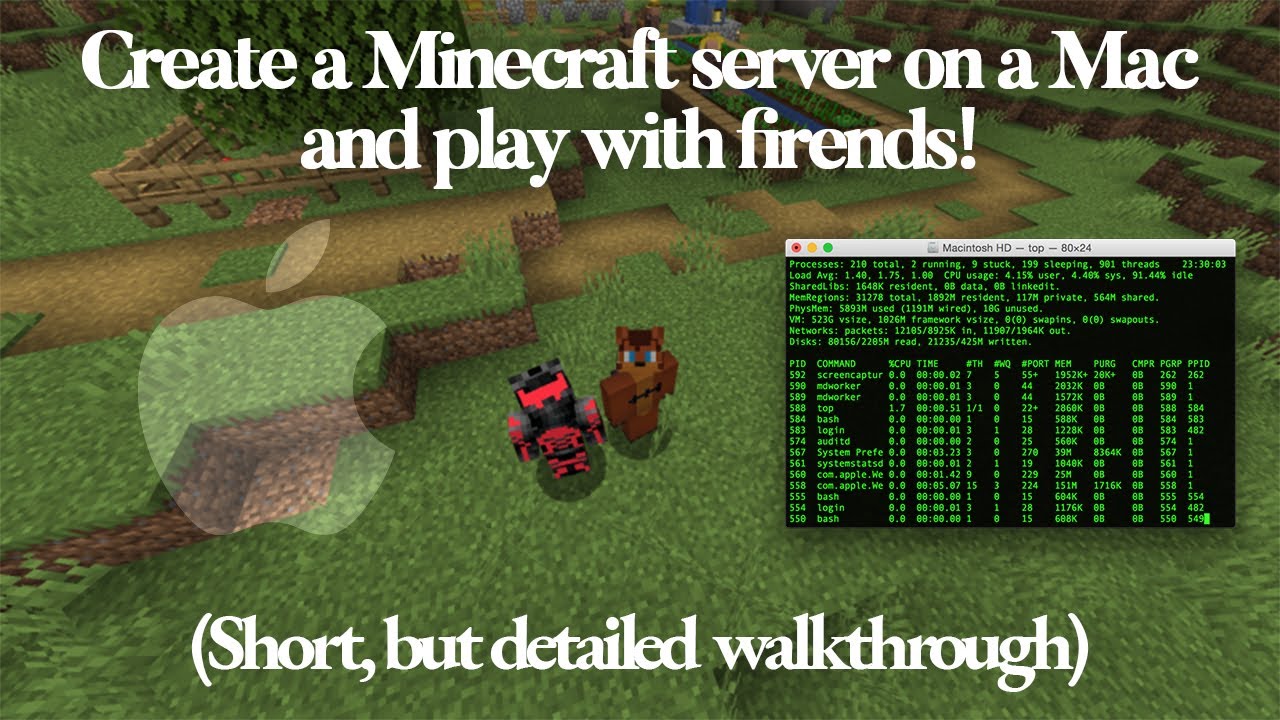 make a minecraft server for mac easy